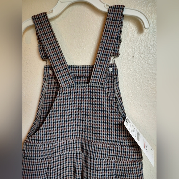 Zara Girls Heavy weight Houndstooth Overalls Sz 6 - Picture 4 of 11